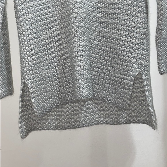 Aéropostale Chunky Light Gray Waffle Sweater - Picture 7 of 15